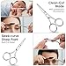 YBEATY 20 Pcs Small Grooming Scissors Facial Hair Trimming Beauty Scissors Curved Straight Rounded Safety Tips for Cutting Men Women Personal Eyebrows Ear and Nose Hair Beard Mustache Eyelashes Travel