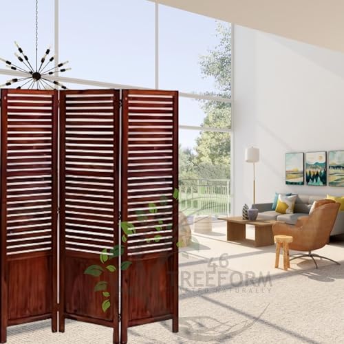 Image of Wooden Room Partition /Screen /Room Divider /Room Separator for Livng Room Bedroom Home Office Restarurant Hallway 1 Panel 30Inches Wide (3 Panel - 20 Inches Wide Each 6 Feet Height)