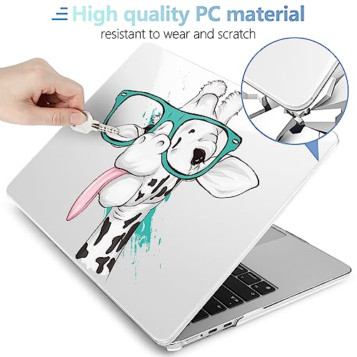 Image of MEEgoodo for M5 /M4 /M3 /M2 MacBook Air 15 inch Case 2026 2025 2024 2023, Case Fit Model (A3448 /A3241 /A3114 /A2941) for MacBook Air 15.3 inch, Funny Giraffe