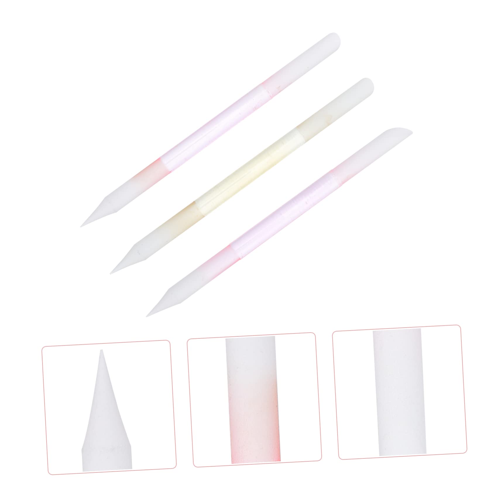FRCOLOR 12 unidades lima de uñas tiras pulidoras de uñas de cristal acrílico arena herramienta de gel esmalte de uñas lima de forma de uñas pulido de limas de manicura simple esmalte de uñas