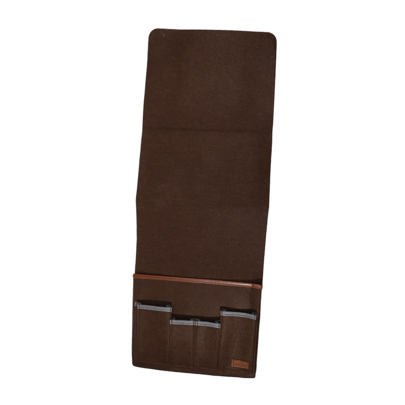 Bedside Organiser Universal Cloth Bed Storage Pocket for Book Pad Phone Brown-image-27