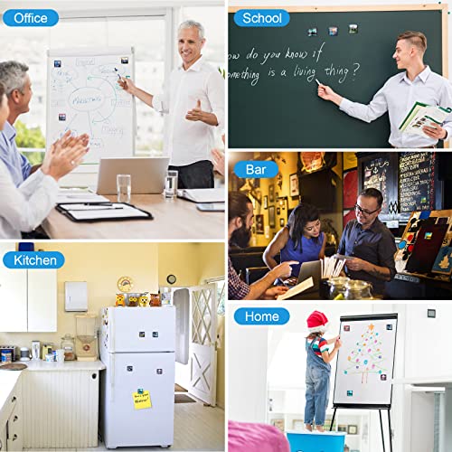 12 Imánes Decorativos Cuadrados de Vidrio para Refrigerador miniatura 5