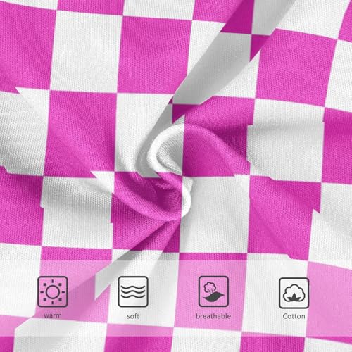 Pink and White Buffalo Checkered Toddler Girls's Underwear 2T3