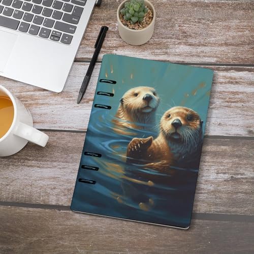Cuaderno A5 plano de 6 anillas para escribir cómodamente sin cierres 4