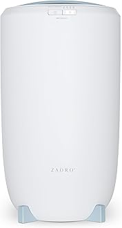 Zadro Large Hot Towel Warmer Bucket Timer Electric Towel Warmer for Bathroom Auto-Shut Off Heated Towel Warmer Spa (Large | 20L | 12" Dia. x 21" Tall, White/Blue)