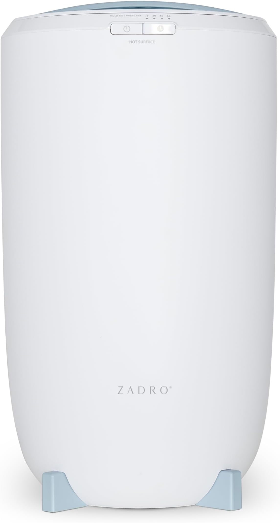 Zadro Large Hot Towel Warmer Bucket Timer Electric Towel Warmer for Bathroom Auto-Shut Off Heated Towel Warmer Spa (Large | 20L | 12" Dia. x 21" Tall, White/Blue)