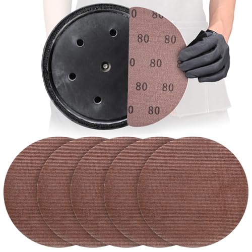 Image of 25 Pcs 9 Inch Mesh Sanding Disc for Drywall Sander 80 Grit