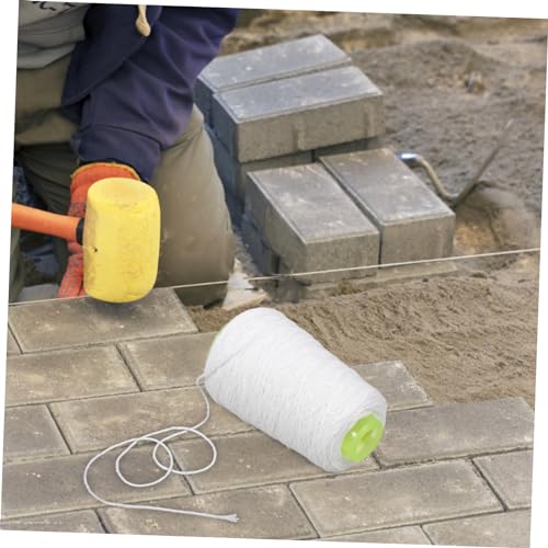 Holibanna 1 rollo de línea para albañilería de algodón con tinta absorbente para medición y disposición precisa en obras, gruesa para albañilería y proyectos miniatura 2