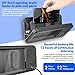 Wall Mount Shower Phone Holder Waterproof,Bathroom Accessories,Waterproof Phone Case,Shower Phones Holder with Wireless BT Speaker,480° Rotation,Suction Cup Bathroom Case Mount Shelf (Black)