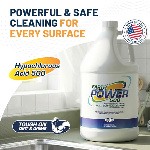 Image of Earth Power Hypochlorous Acid 500 PPM Multipurpose Cleaner - 1 Gallon