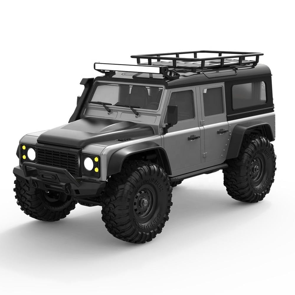 1PC RC Car Off-Road, 1/16 Scale Offroads RC Crawler, Remote RC Land Rover Vehicle Models, Model Crawler Remote Control Truck with LED Roof Light, for Adults Hobby