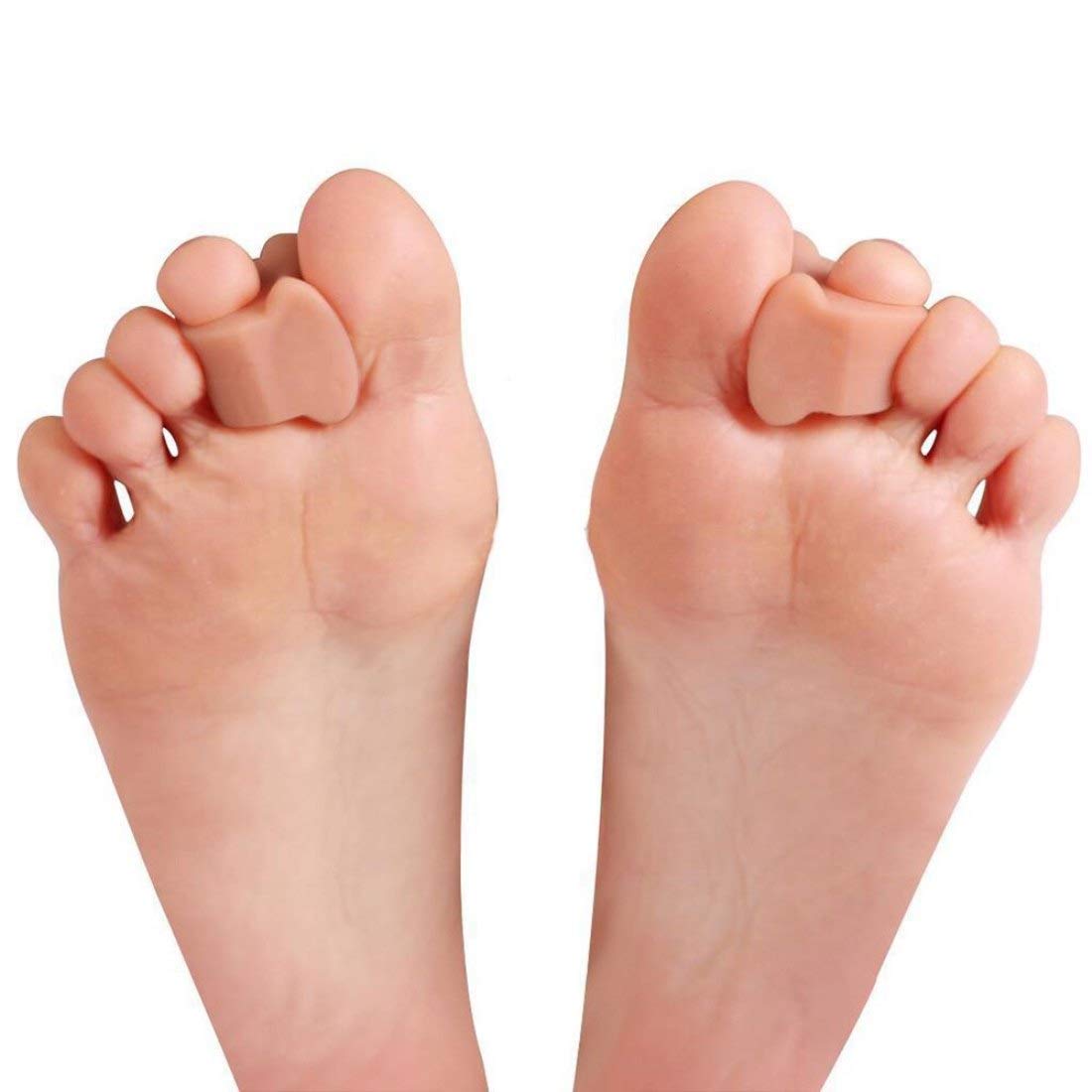 Digital Shoppy 1 Pair Silicone Gel Toe Separator Straightener Bunion Spacers Corrector Hallux Valgus Relief Foot Care Tool, Free Size 2