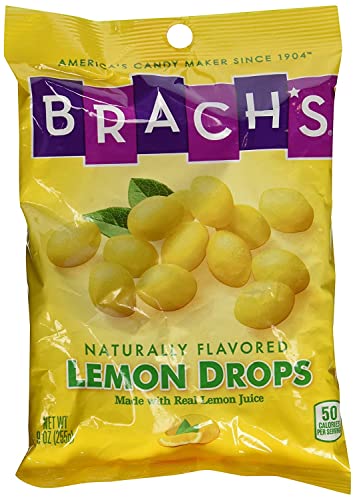 Brach’s Lemon Drops - Pack Of 4 (9Oz Bags) - Tangy And Sweet Hard Lemon Candy For A Refreshing Treat #TOP1