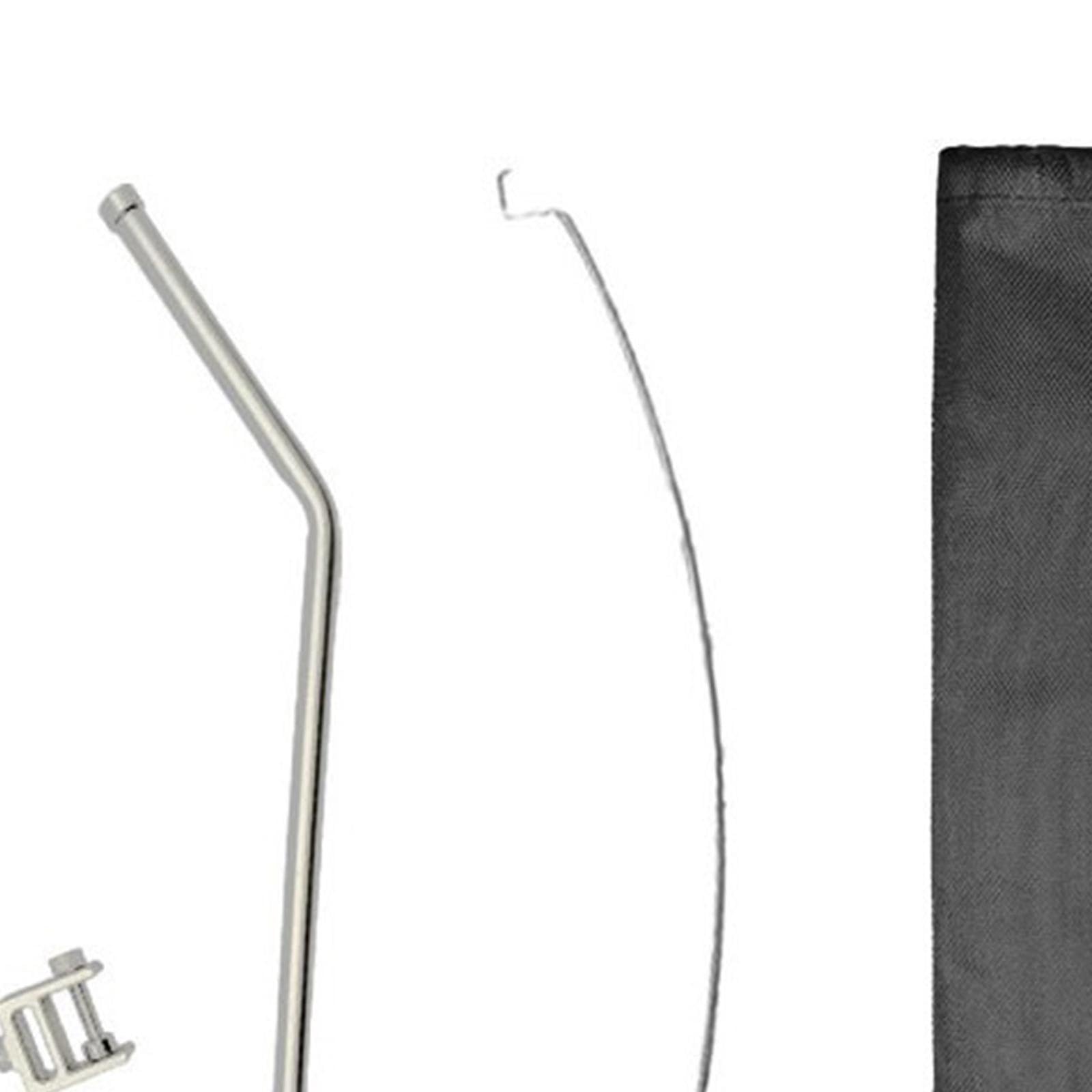 KiBcsLic Camping Lantern Stand Light Hanging Pole Courtyard Lamp Holder Folding Table Bracket for BBQ, Silver