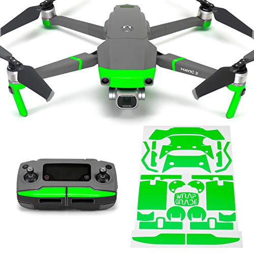 Wrapgrade Poly Skin Compatible with DJI Mavic 2 | Accent Color (NEON Green)