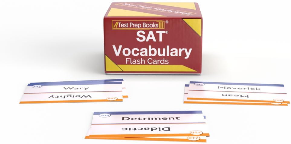 SAT Vocabulary Study Cards 2026-2027: SAT and PSAT Verbal Test Prep [700+ Vocab Terms]