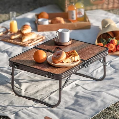 Naturehike Mesa Plegable de Camping, Mesa Portátil con Patas Ajustables, 20.87×15.75×9.05 Pulgadas, Mesa Retro Plegable para Camping, BBQ y Viajes miniatura 1
