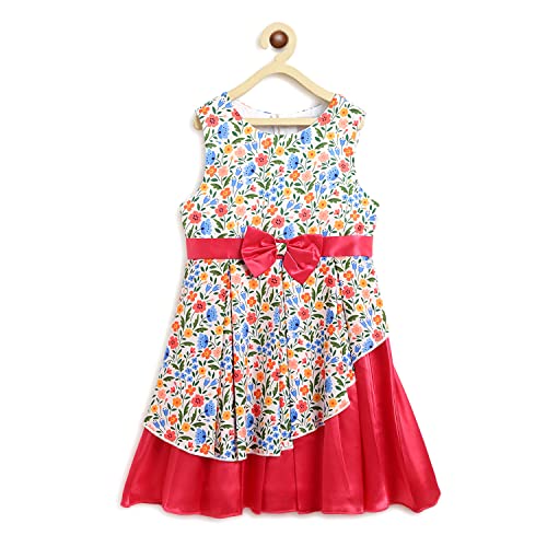 Image of Nautinati Polyester Dress for Kids Girls Mini Casual