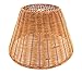 Upgradelights Medium Brown Wicker 12 Inch Empire Style Washer Fitted Lampshade