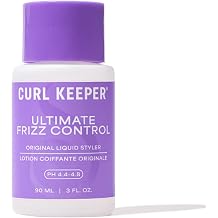 Curl Keeper Ultimate Frizz Control Liquid Styler for Curly Hair Anti Frizz Hydrabond Humidity Shield Gel for Waves, Rings and Coils, Lightweight Water Based Defrizzing Styling Product, 3oz/90ml