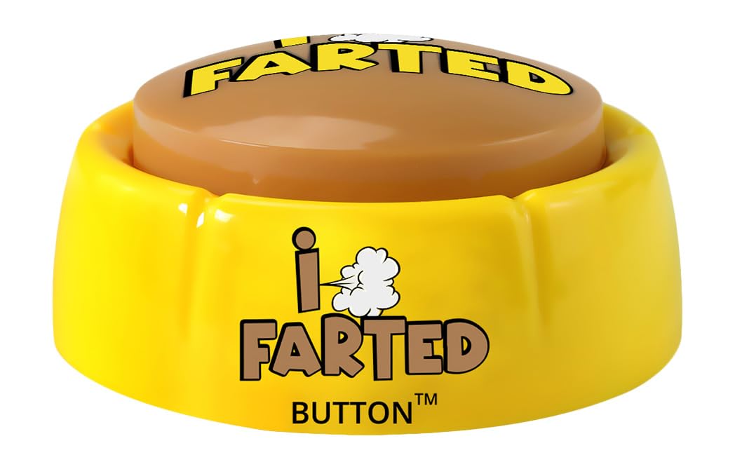 Talkie Toys Products Botón I Farted - Reproduce 10 refranes divertidos y sonidos de pedos - Juegos de pedos, bromas de pedos, humor de oficina y más