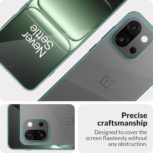 Image of ArmourPro Tempered Glass for OnePlus 13s with Back Clear Membrane Guard, Edge to Edge Screen Protector, Anti-Bubble, Anti-Fingerprint, Oil Resistant, Installation Kit | Black