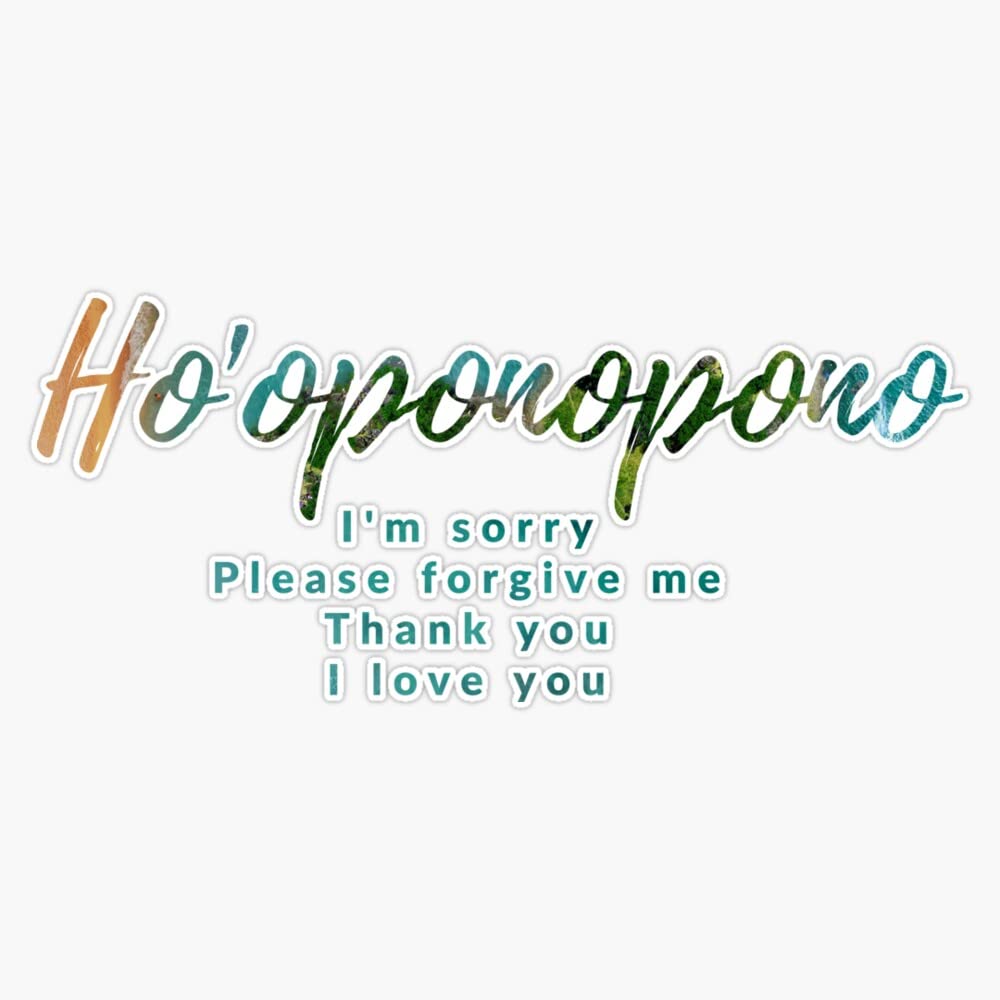 Ho'Oponopono Sticker Vinyl Waterproof Sticker Decal Car Laptop Wall Window Bumper Sticker 5"