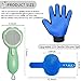 GJEASE Cat Grooming Glove Brush,Self-Cleaning Slicker Pet Brush for Short and Long Haired Pets,Dog Bath Brush for Shedding and Grooming,Removes Loose Hair and Tangles,Promote Circulation