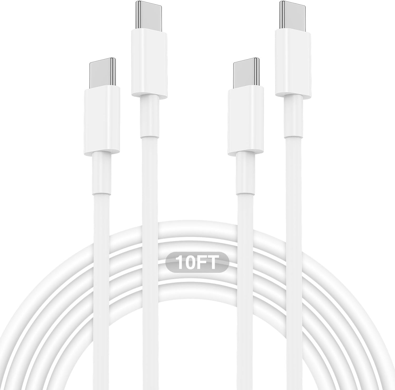 USB C to USB C Charger Cable 10ft, for Apple Certified Phone Charger Cable 60W, Long Type C to C Fast Charging Cord for Apple iPhone 16/16 Pro/15 Plus/15 Pro Max/iPad Pro 12.9/11 inch/5/4th/Mini 6Gen