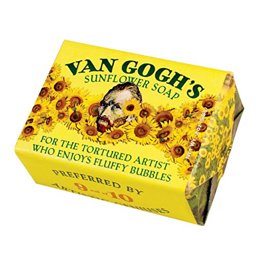 Vincent Van Gogh Sunflower Soap - 1 Mini Bar of Soap - Made in The USA