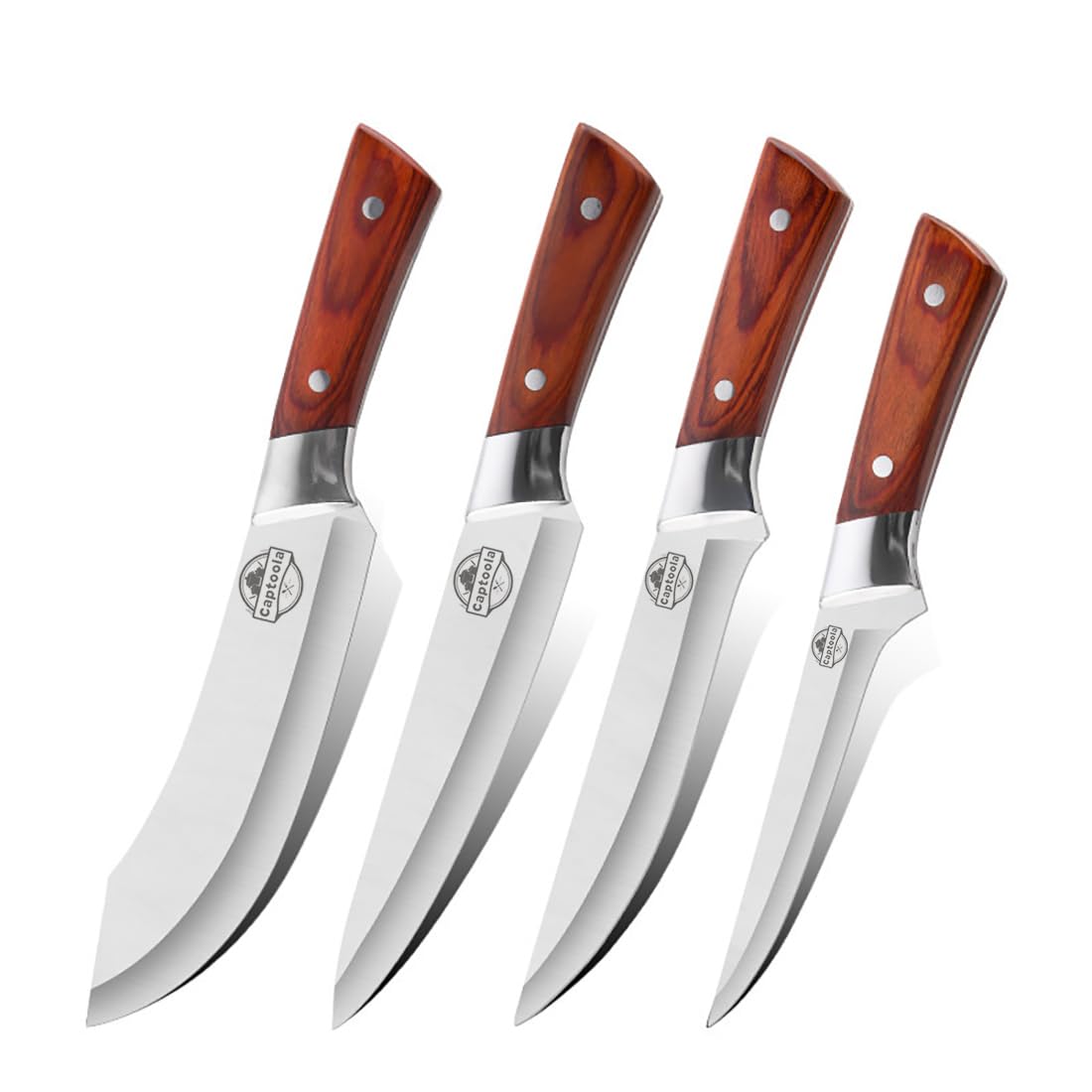 Captoola Paring Knife Professional Utilies Knife Chefs Knife Meat Cutting Knife Set of 4 with Plastic Handle (B0DBZ4MBTJ) Amazon Price History, Amazon Price Tracker