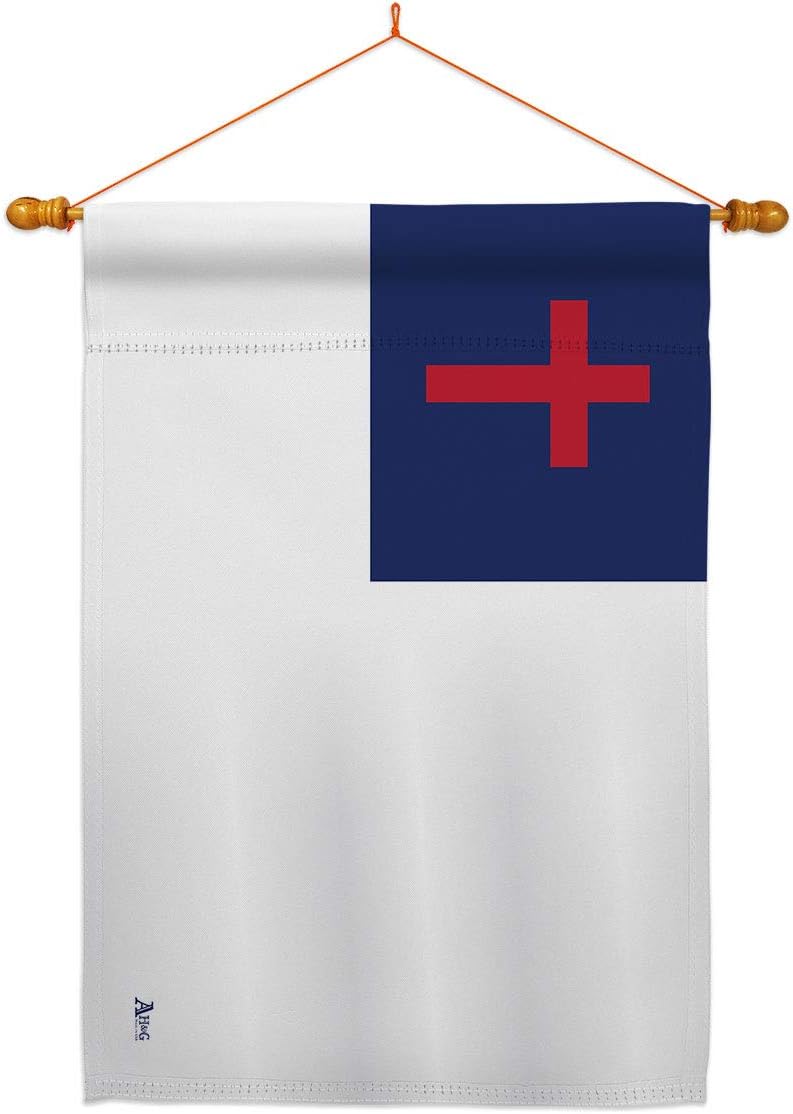 Christian House Flag Religious Faith Hope Grace Peace Dove Religion Easter Small Decorative Gift Yard Banner Made In USA 28 X 40