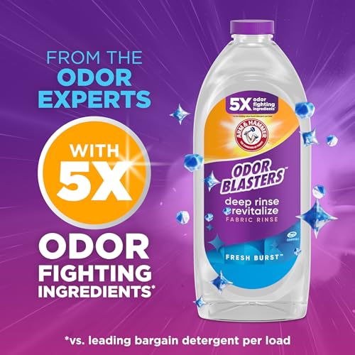 Image of ARM & HAMMER Odor Blasters Fabric Rinse, Fresh Burst Scent, 50 Fl Oz