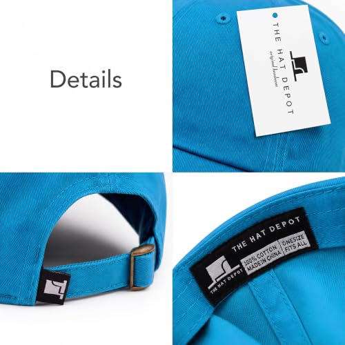 Image of USA Flag & Embroidery Premium 100% Cotton Low Profile Adjustable Baseball Dad Cap