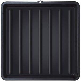 ToCi Cooking Grate Cleaning Tray Black 67 x 67 cm for 60 cm Cooking Grates | Plastic, with hanging loop, for BBQ and barbecue