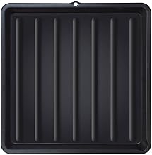 ToCi Cooking Grate Cleaning Tray 67 x 67 cm - Plastic Tray for 60 cm Grill Grates - Grill Tray with Hanging Eyelet - Cleaning Bowl Black for BBQ & Grill Accessories