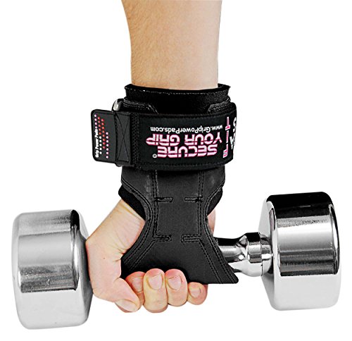 Image of Cobra Grips Weight Lifting Gloves with Adjustable Neoprene Padded Wrist Wraps - Heavy Duty Alternative to Power Lifting Hooks for Deadlifts