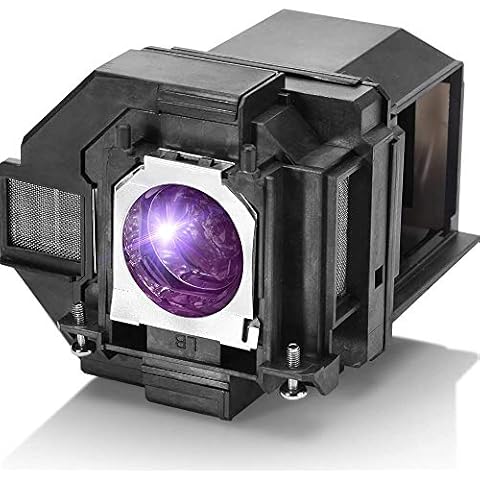 Aimdio Projector Lamp Bulb For ELPLP96 EH-TW650 EB-S41 EB-U05 EB-W05 EB-W39 EB-W42 EB-X41 EB-U42 EB-S39 EB-108 EH-TW5400 EB-2042 EB-970 EB-980W EB-990U EH-TW5600 Replacement Lamp Bulb Cover