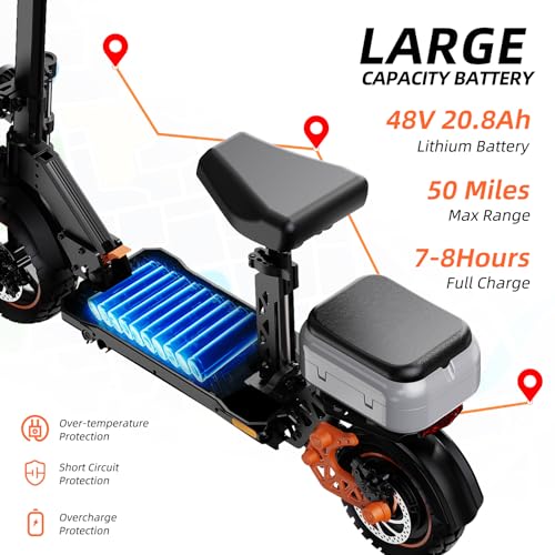M5PRO Peak 2000W Electric Scooter for Adults,11 Inch Fat