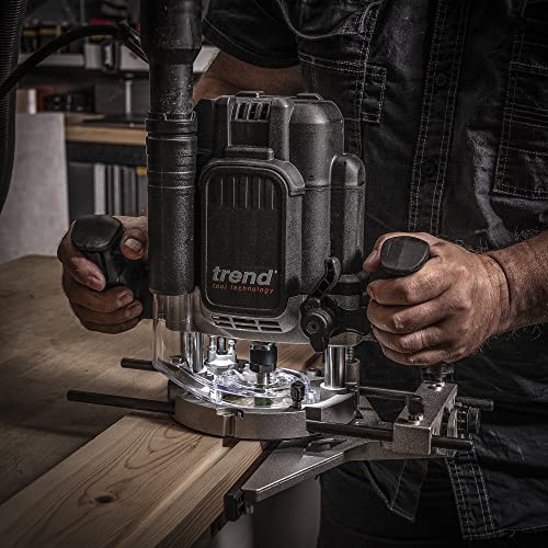 Trend T14 1/2 Inch Variable Speed Workshop Router, Perfect for Hand-Held & Router Table Use, 2300W, 240V, Black, T14EK 13 Trend T14 1/2 Inch Variable Speed Workshop Router, Perfect for Hand-Held & Router Table Use, 2300W, 240V, Black, T14EK - Image 13