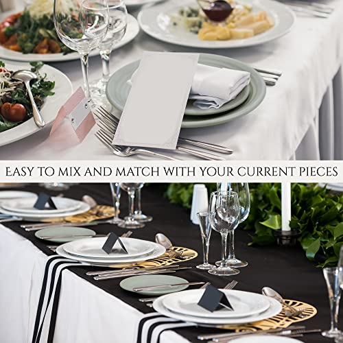 Tranquillo 26-Piece Unbreakable Melamine Dinnerware Set, Lightweight Plates, Dishes, Bowls, Service For 4 – Dishwasher Safe Tableware Set For Dining – Green Stone #TOP6