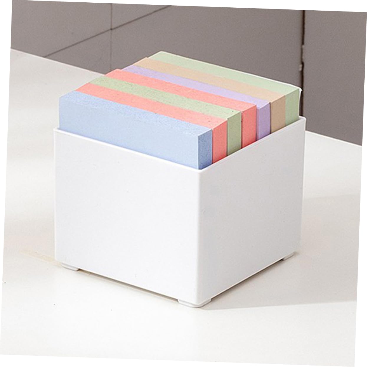 NUOBESTY 8stücke Notizblock Für Schreibtisch Organizer Für Memo Pads Praktische Aufbewahrungsbox Für Bürobedarf Und Vielseitig Einsetzbar Für Studenten Und Arbeitsplatzgestaltung