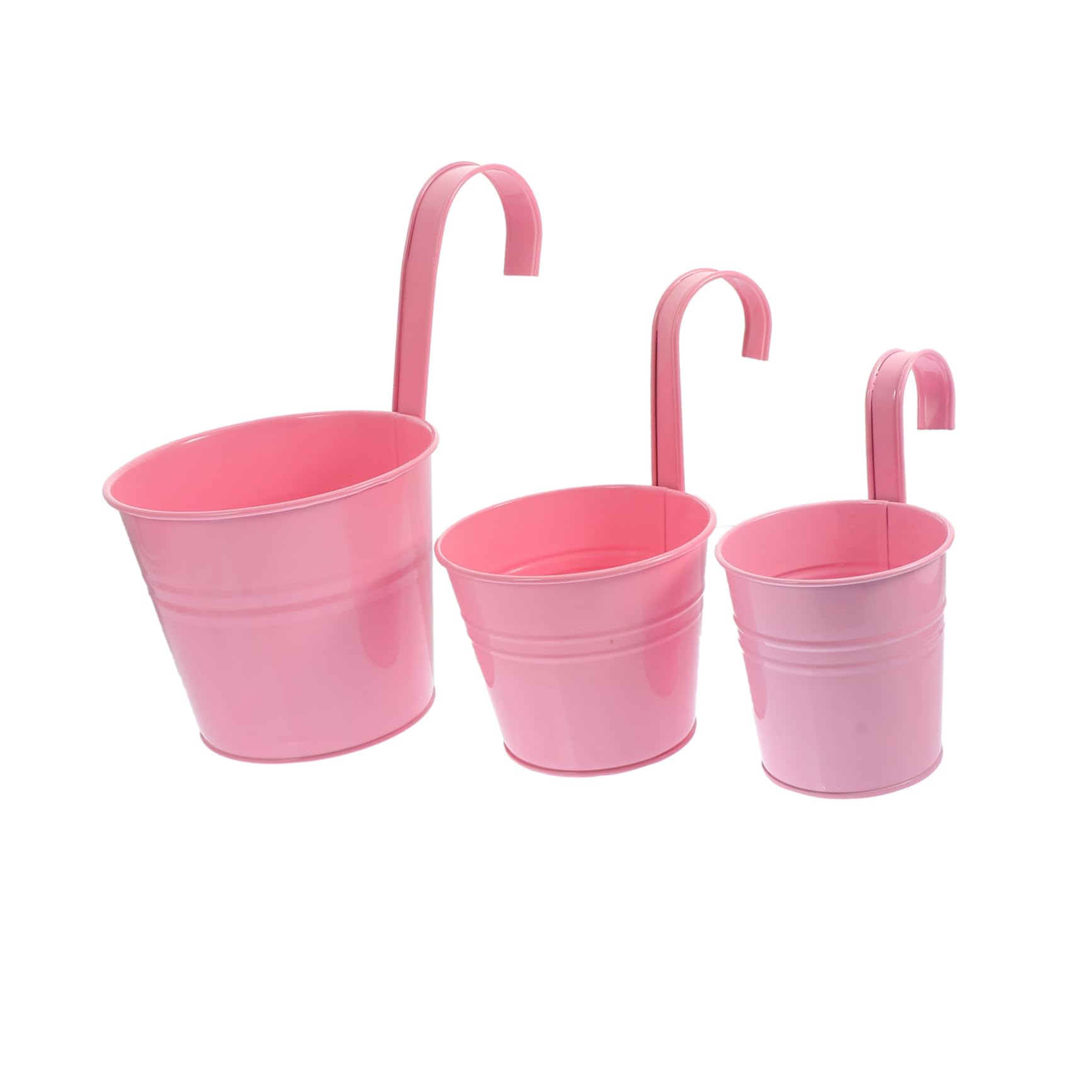 ibasenice 3 Pièces Pots de Fleurs Suspendus Jardinières à Accrocher pour Balcon Terrasse et Intérieur et Résistantes pour Plantes et Décoration