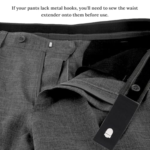 Andibro 10pcs Waist Extenders with Metal Hook, Adjustable Trousers Waist Extender Pants Waistband Expander Set for Women Men Trousers Pants Jeans Pregnancy Maternity