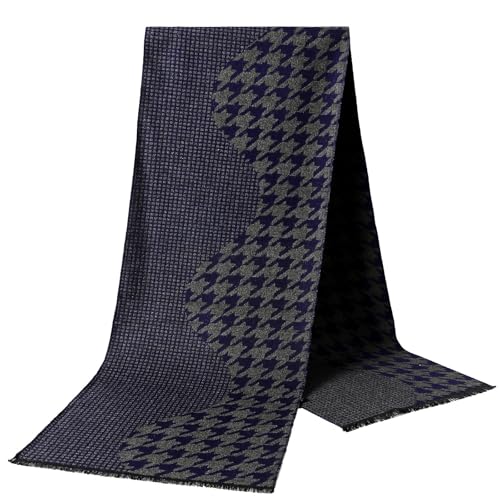 Bufandas gruesas y cálidas de invierno estilo chal formal masculino 7