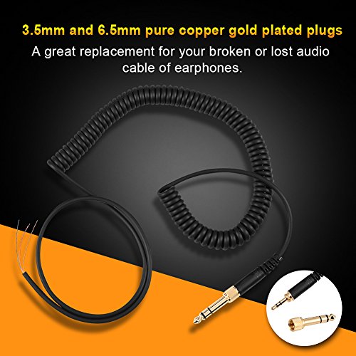 Vbestlife hoofdtelefoon audio lente draad spoel kabel voor Beyerdynamic DT 770/ 770Pro/ 990/ 990Pro - Afbeelding 8