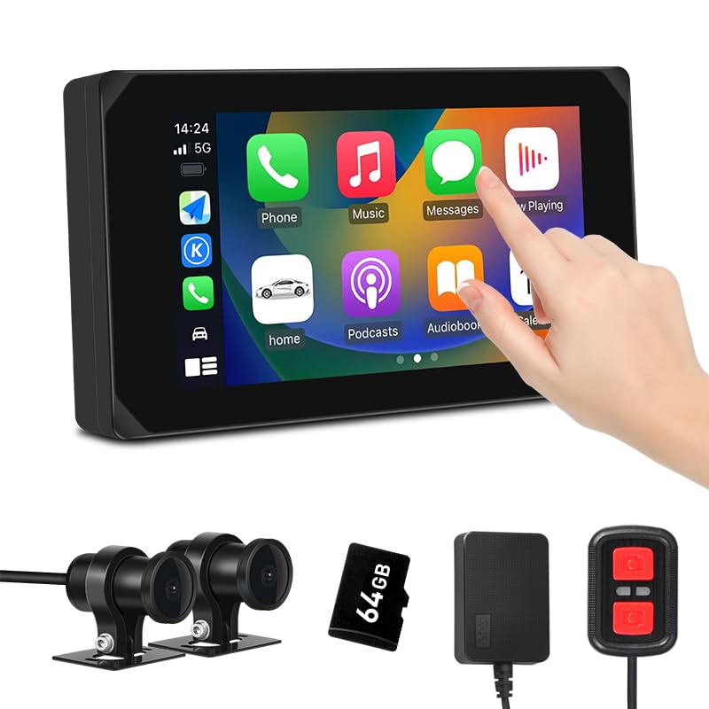 Amazon.co.jp: Motocam バイク用ドライブレコーダー 前後カメラ バイク