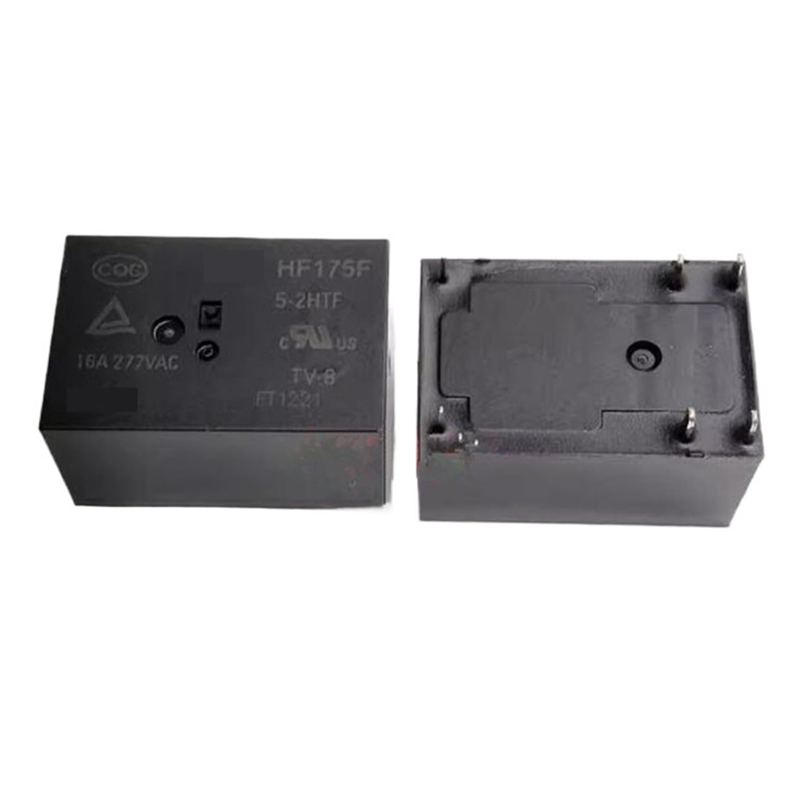 Relay HF175F-5-2HTF 5V DC 16A 6 PIN pour circuits imprimés électroniques