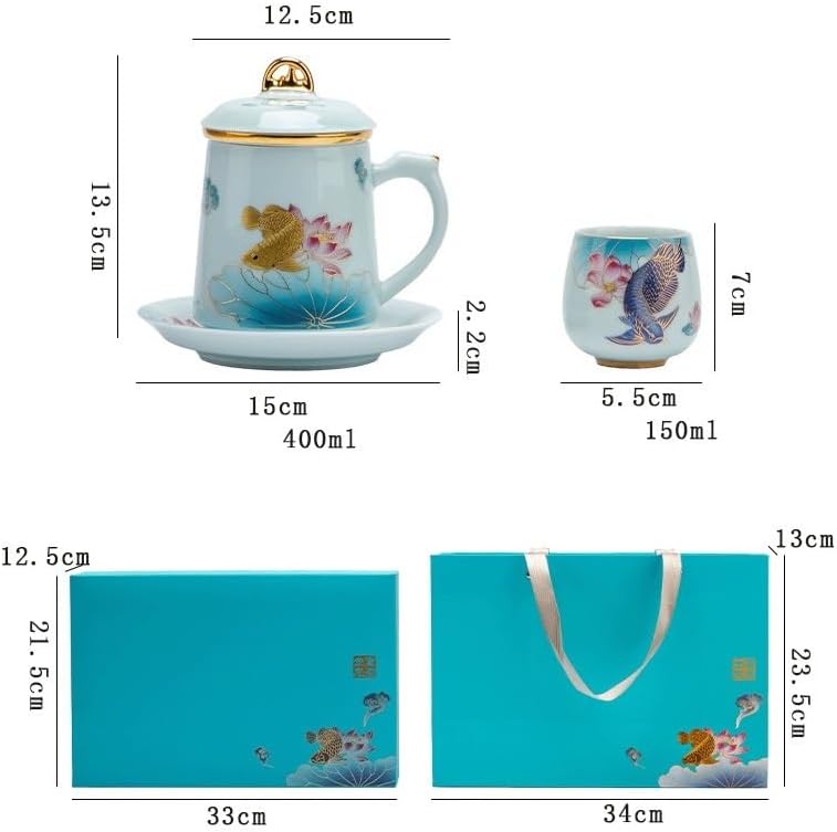 GSOUL Kungfu Tea cup Ceramic Tea Cup Water Separation Wabi-sabi Home Personal Use Drinking Office Cups Small Tea Cups