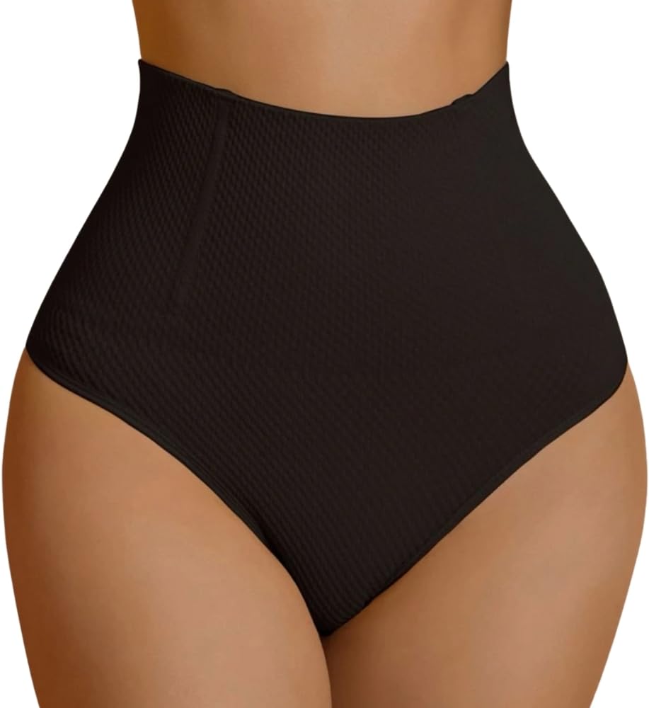 neska moda Women's Tummy Control Shapewear Knickers Mid Waist Body Shaper Butt Lifter Pants with Seamless Slimming Shaping Thong Underwear-STK359-picture-2